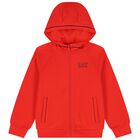Boys Red & Black Logo Tracksuit, 1, hi-res