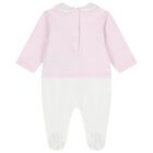 Baby Girls Pink & White Logo Babygrow Gift Set, 2, hi-res