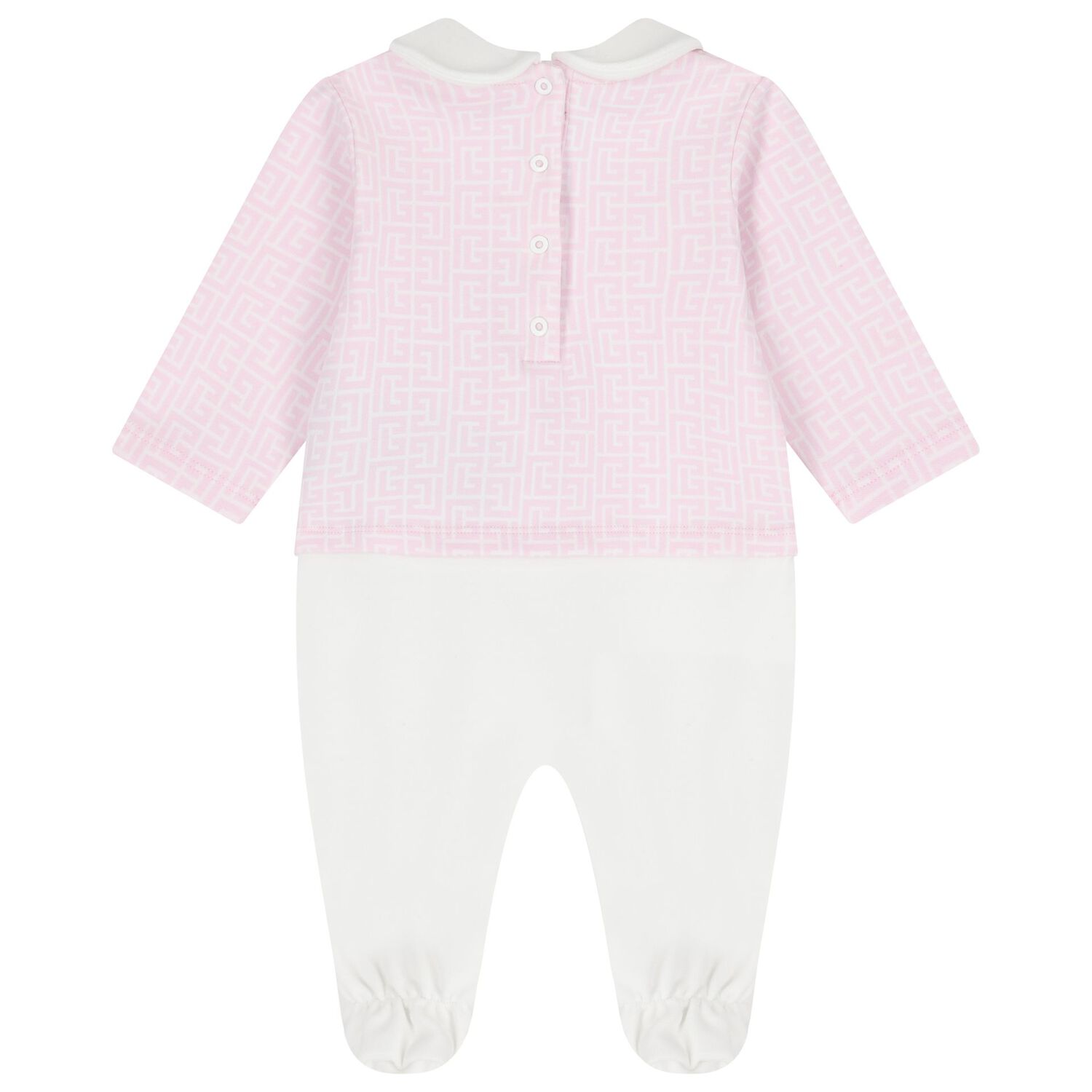 Baby Girls Pink & White Logo Babygrow Gift Set, 2, hi-res