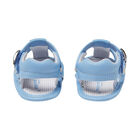 Baby Boys Blue Sandals, 4, hi-res