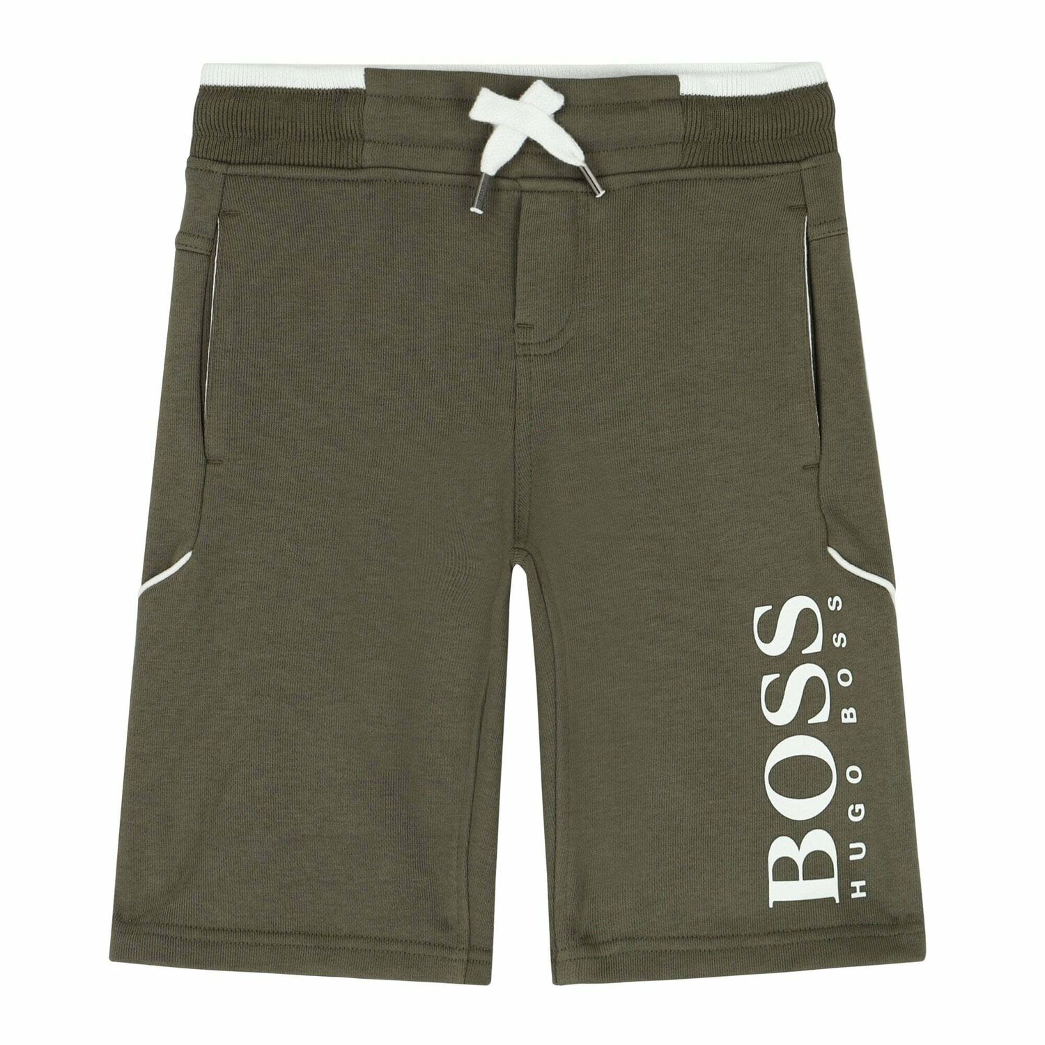 Boys Khaki Logo Shorts, 1, hi-res image number null