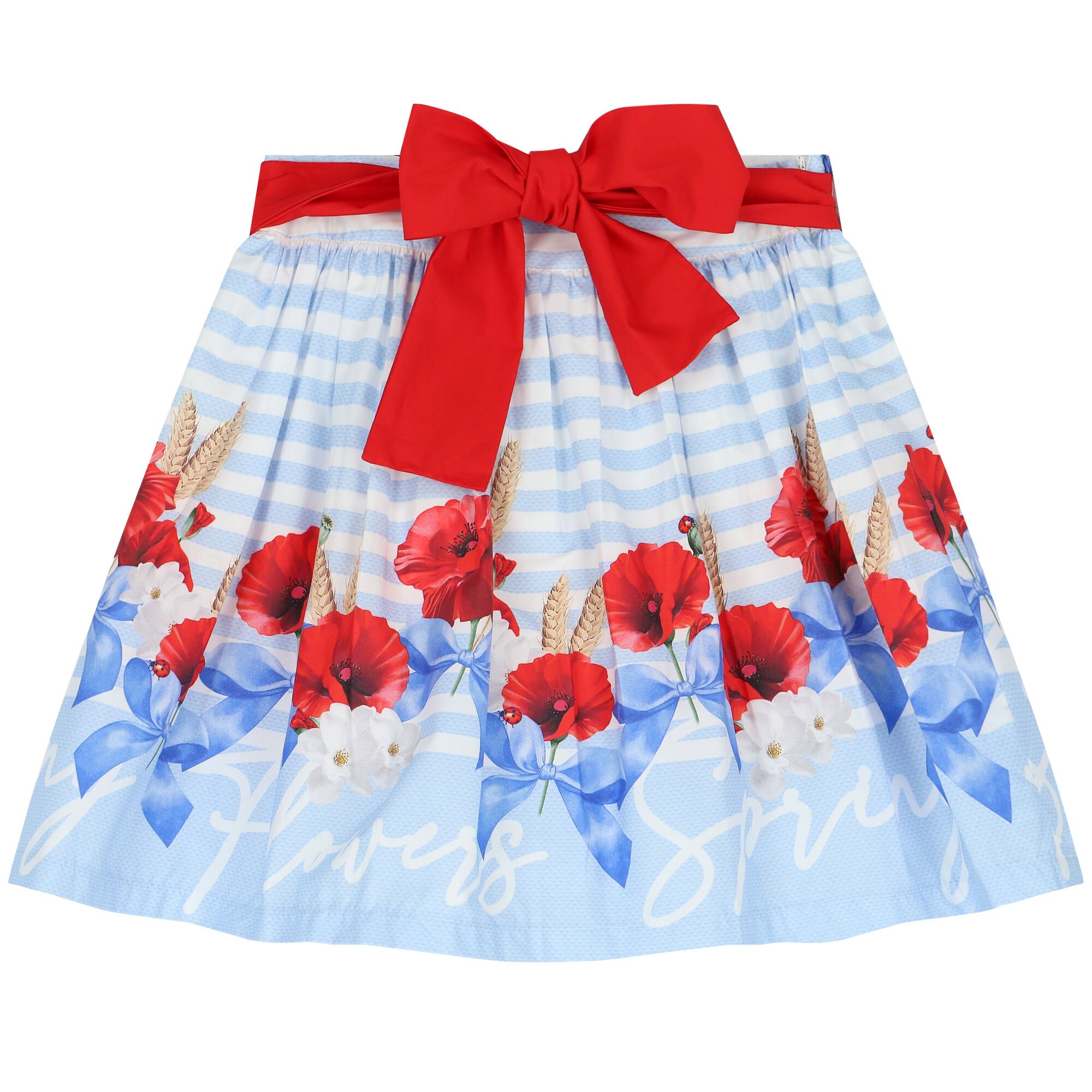 Y'z FLOWER PRINT BALLOON SKIRT