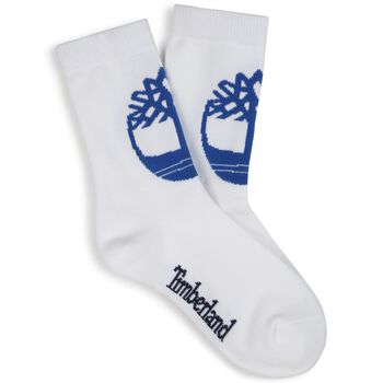 Boys White Logo Socks ( 2-Pack )