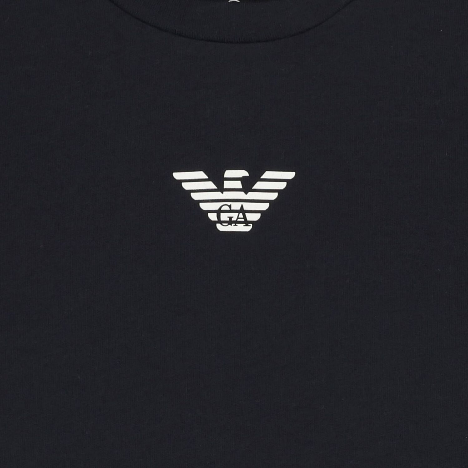 Baby Boys Black Logo Long Sleeve Top, 3, hi-res