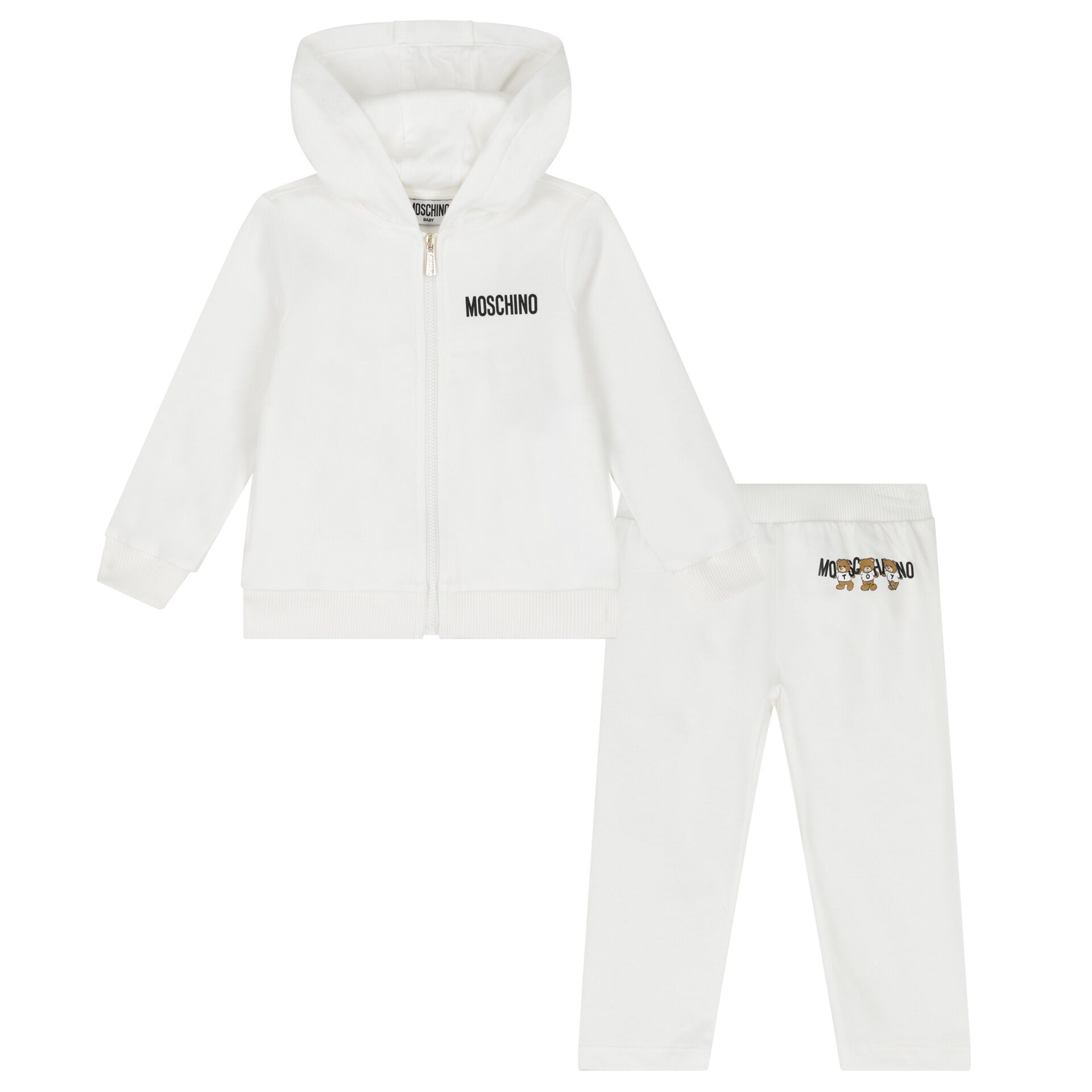 Moschino Ivory Teddy Bear Logo Tracksuit Junior Couture Bahrain