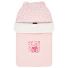 Baby Girls Pink & Ivory Teddy Bear Logo Baby Nest, 3, hi-res