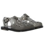 Boys Black Logo Jelly Sandals, 1, hi-res