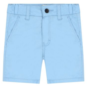Younger Boys Blue Cotton Shorts