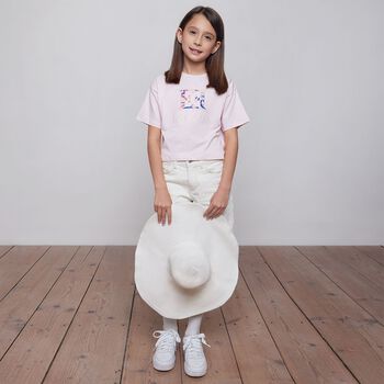 Girls Pink Logo T-Shirt