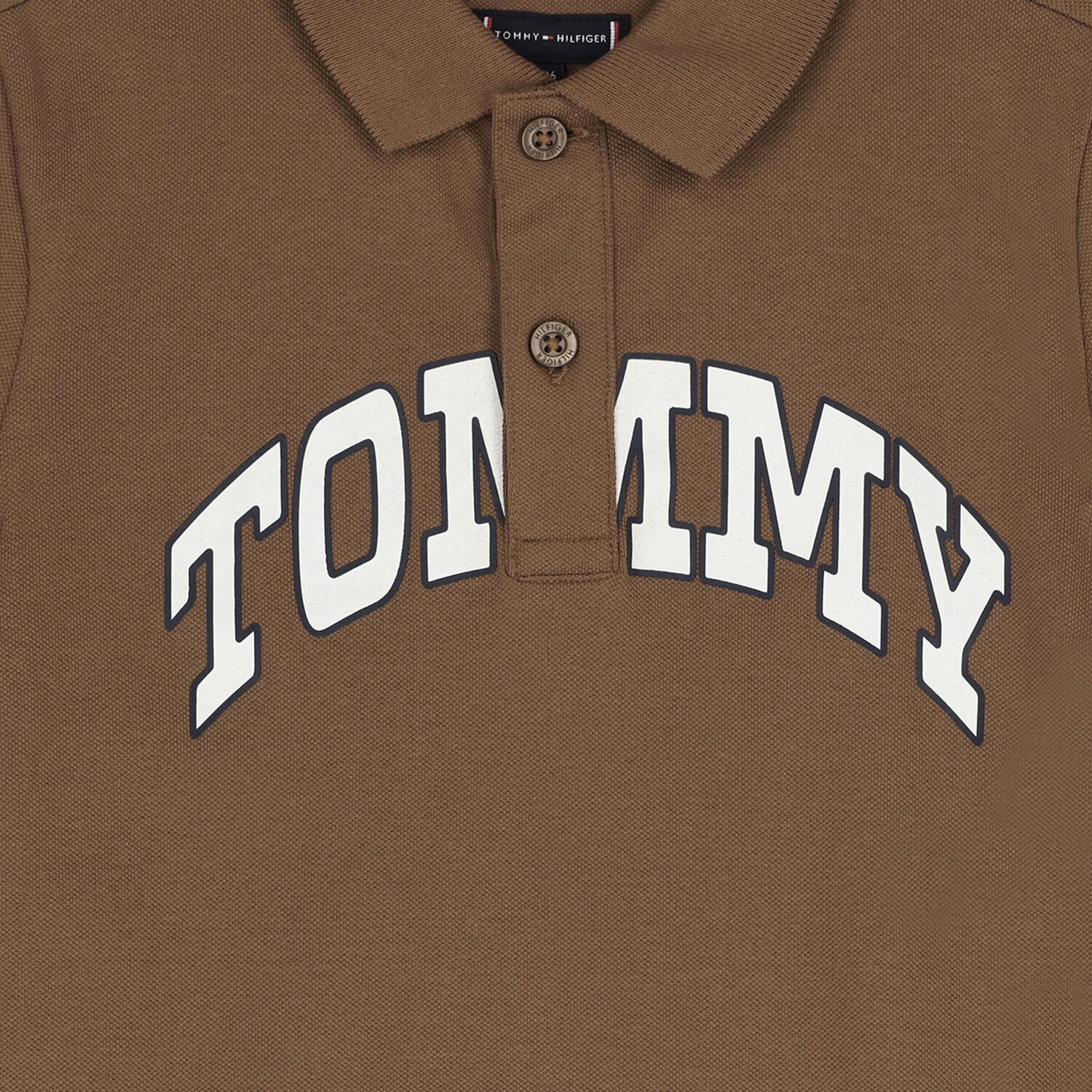 Boys Brown Logo Polo Shirt, 2, hi-res