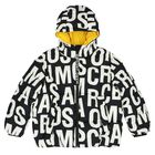 Black & White Logo Puffer Jacket, 1, hi-res