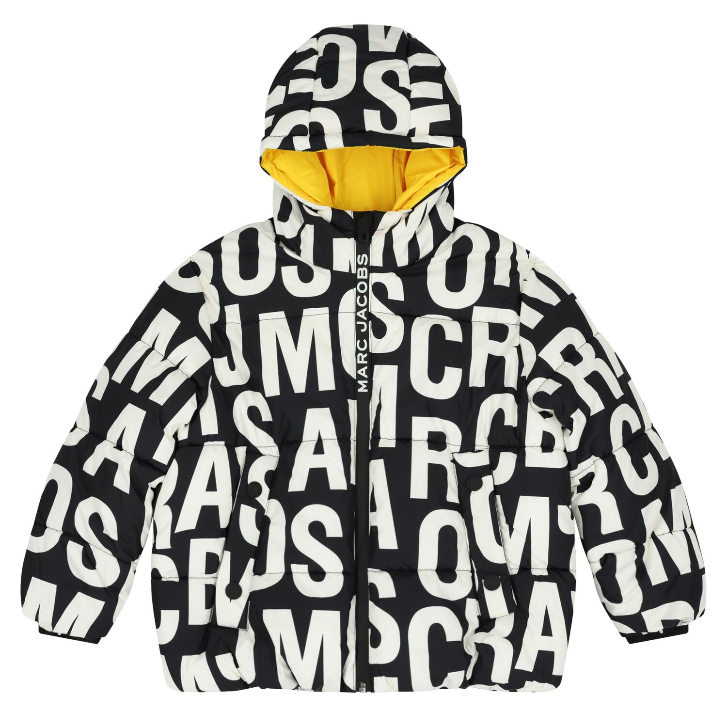 Black & White Logo Puffer Jacket, 1, hi-res image number null