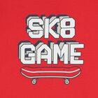 Boys White, Red & Navy Blue Shorts Set, 1, hi-res