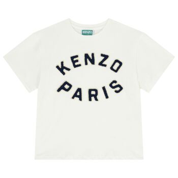 تيشيرت بالشعار باللون العاجي