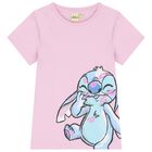 Girls Pink Disney Stitch Shorts Set, 1, hi-res