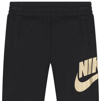 Boys Black Logo Joggers