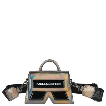 Girls Mini Me Black Logo Handbag