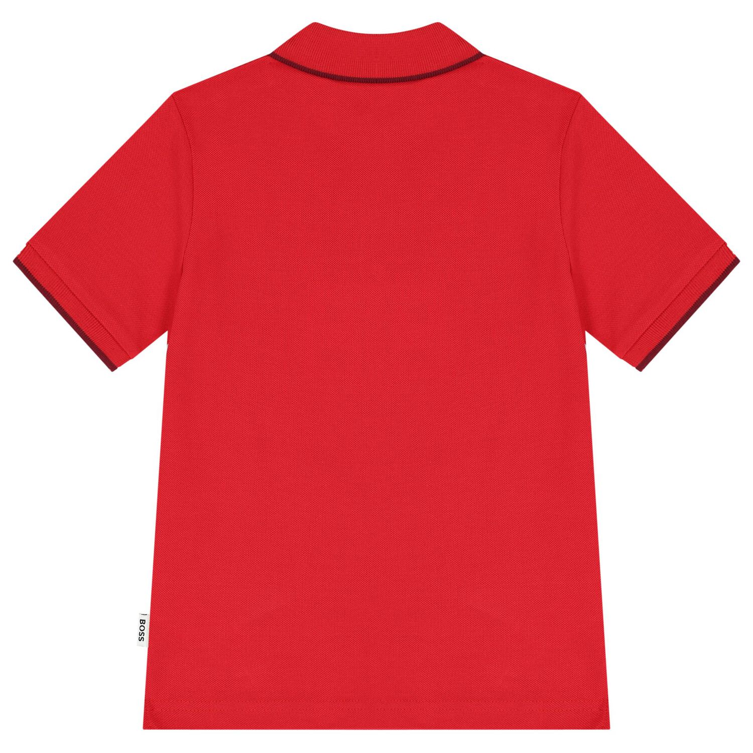 Boys Red Logo Polo Shirt, 2, hi-res
