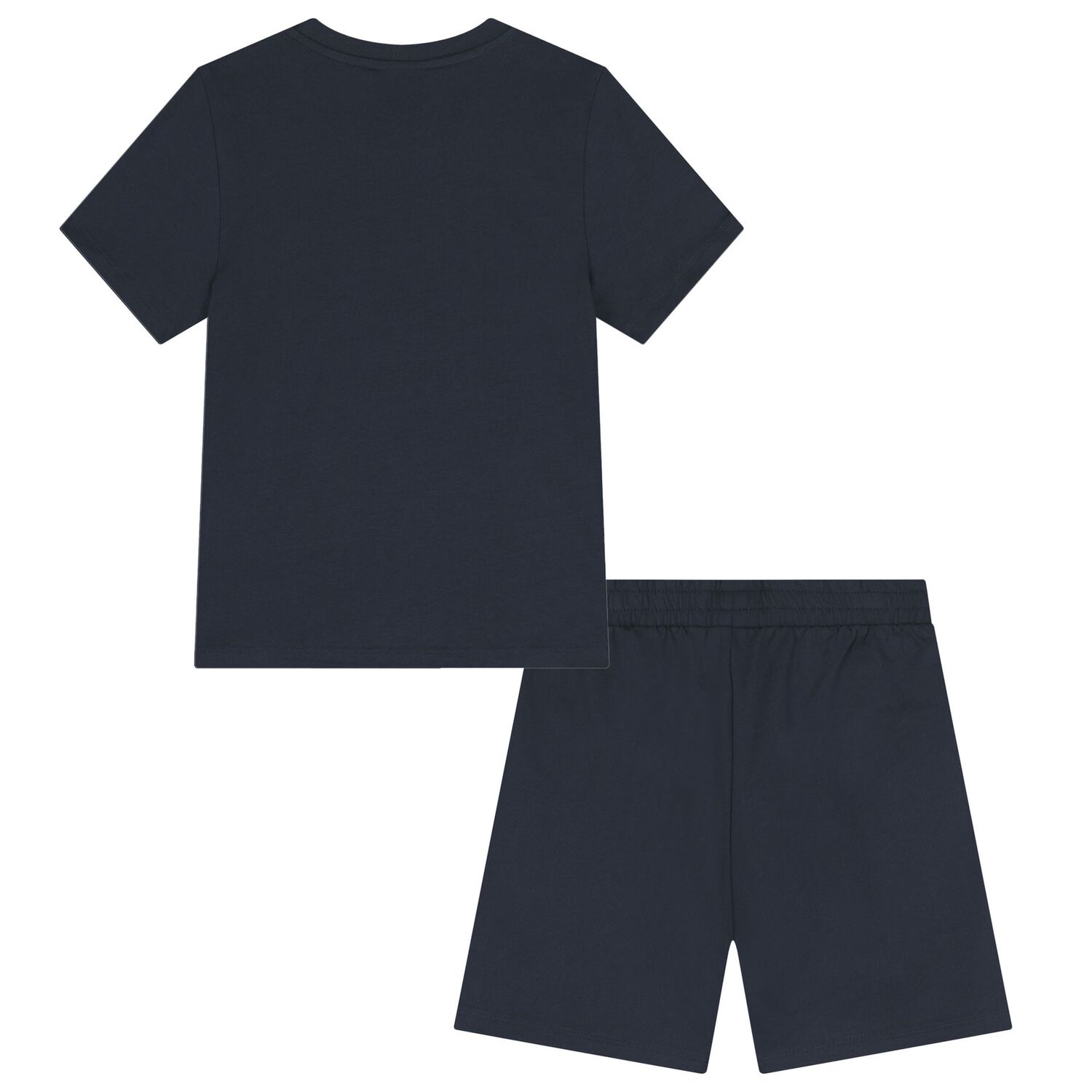 Boys Navy Blue Logo Shorts Set, 3, hi-res