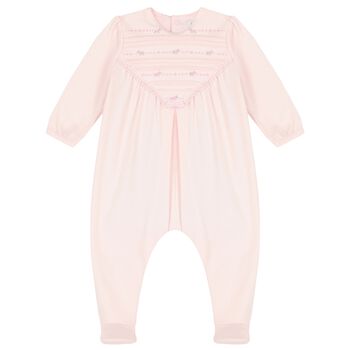 Baby Girls Pink Floral Babygrow