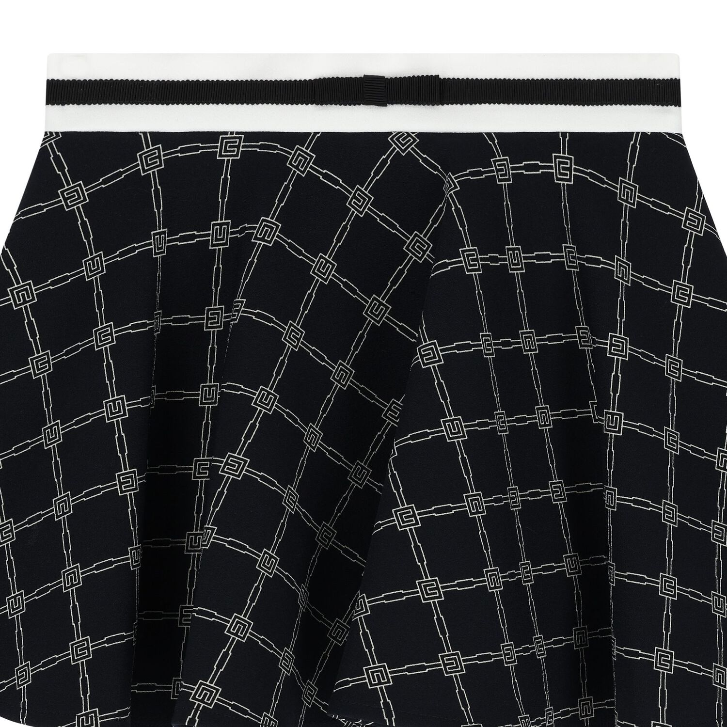 Girls Navy Blue Logo Skirt, 1, hi-res