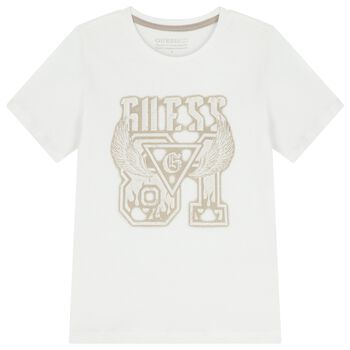 Boys White Logo T-Shirt