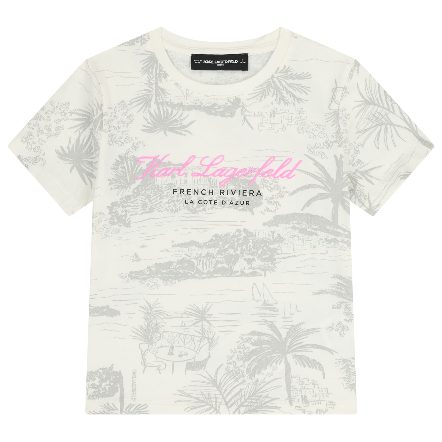 Girls Ivory Logo T-Shirt, 1, hi-res