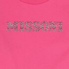 Girls Pink Rhinestone Logo Blouse, 2, hi-res