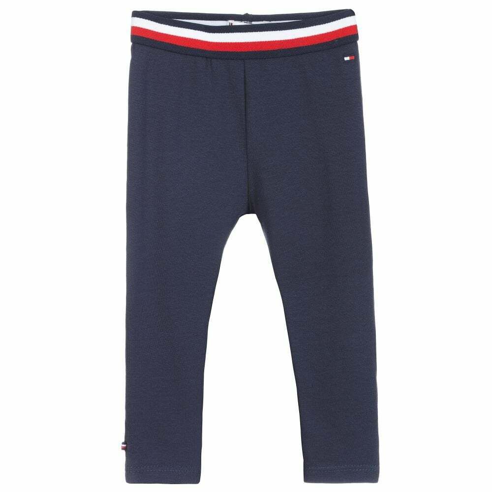 Tommy | Couture Leggings Junior Girls Logo Hilfiger Navy USA Baby