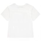 Boys White Logo T-Shirt, 1, hi-res