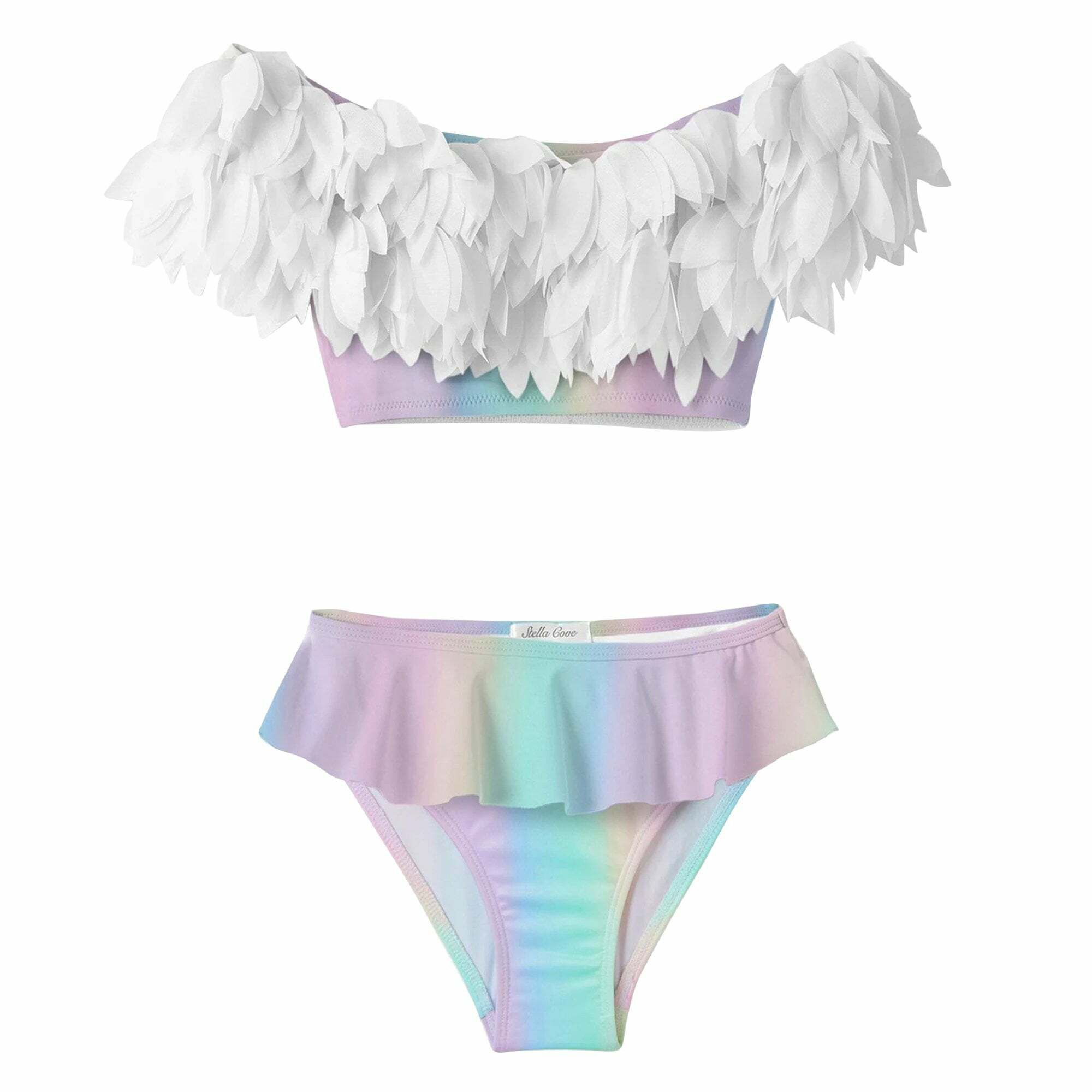 Stella Cove Girls Pink Rainbow Petal Bikini Junior Couture Bahrain