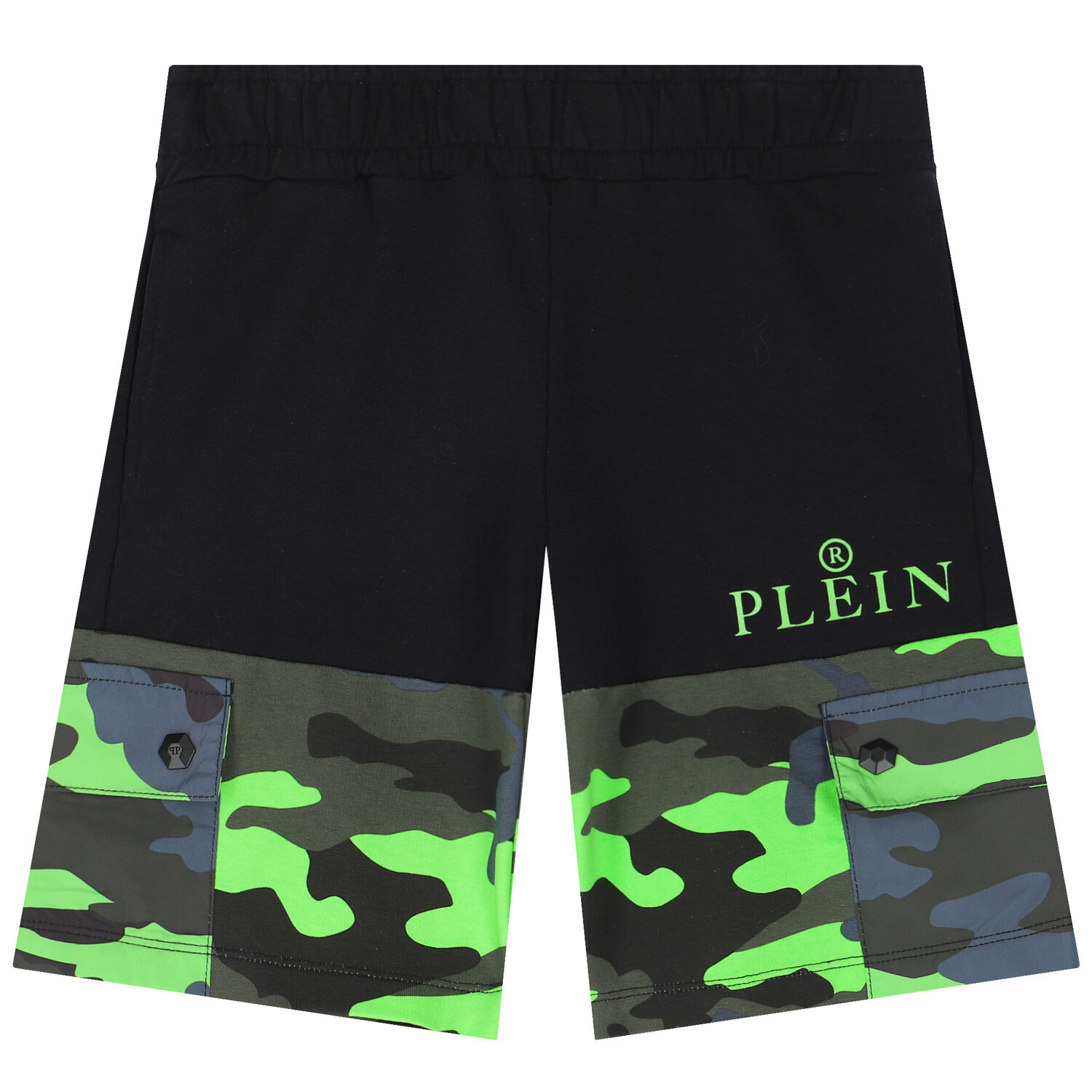 Boys Black Logo Shorts, 1, hi-res image number null