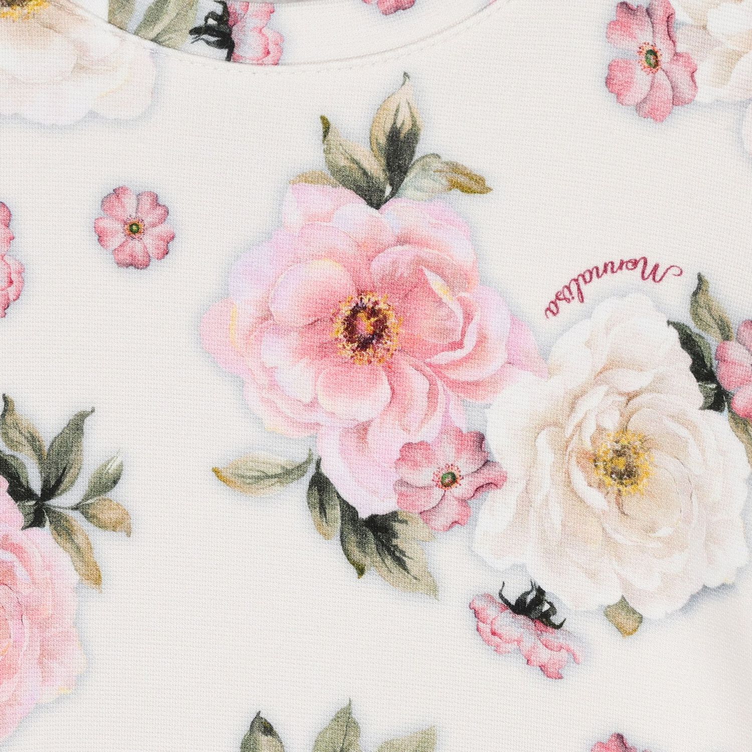 Younger Girls Ivory Floral Dress, 1, hi-res image number null