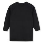 Girls Black Logo Dress, 1, hi-res