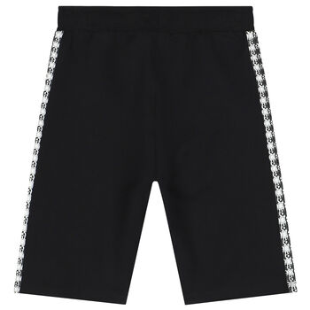 Boys Black Logo Shorts