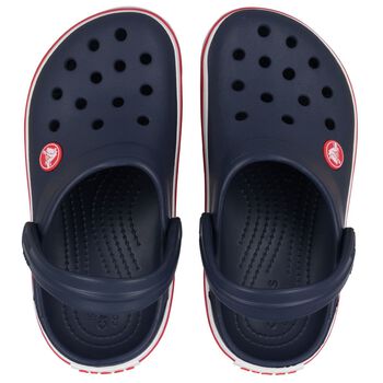 Navy Blue Crocband Clogs Sandals