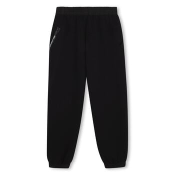 Boys Black Logo Joggers