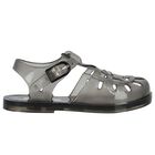 Boys Black Logo Jelly Sandals, 1, hi-res