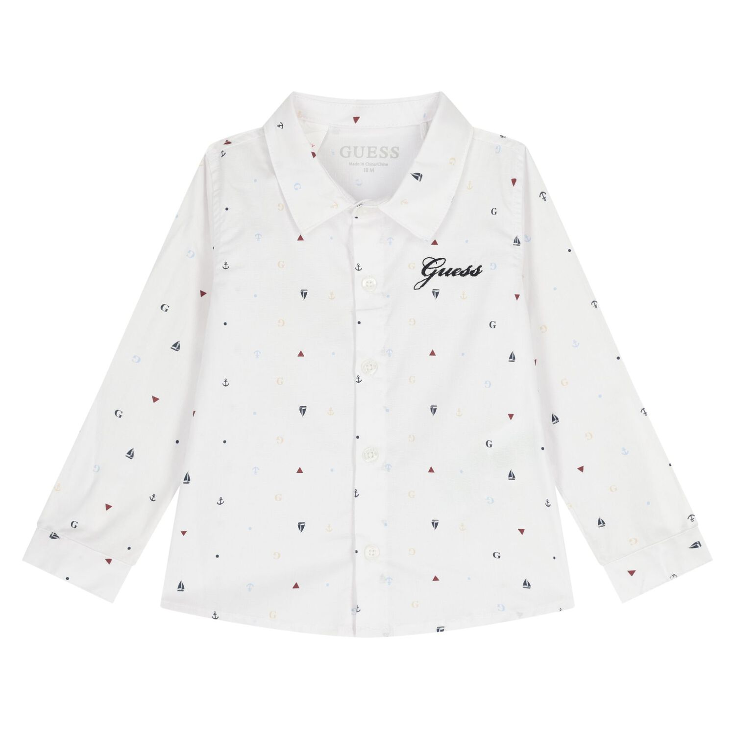 Baby Boys Blue & White Shorts Set, 2, hi-res