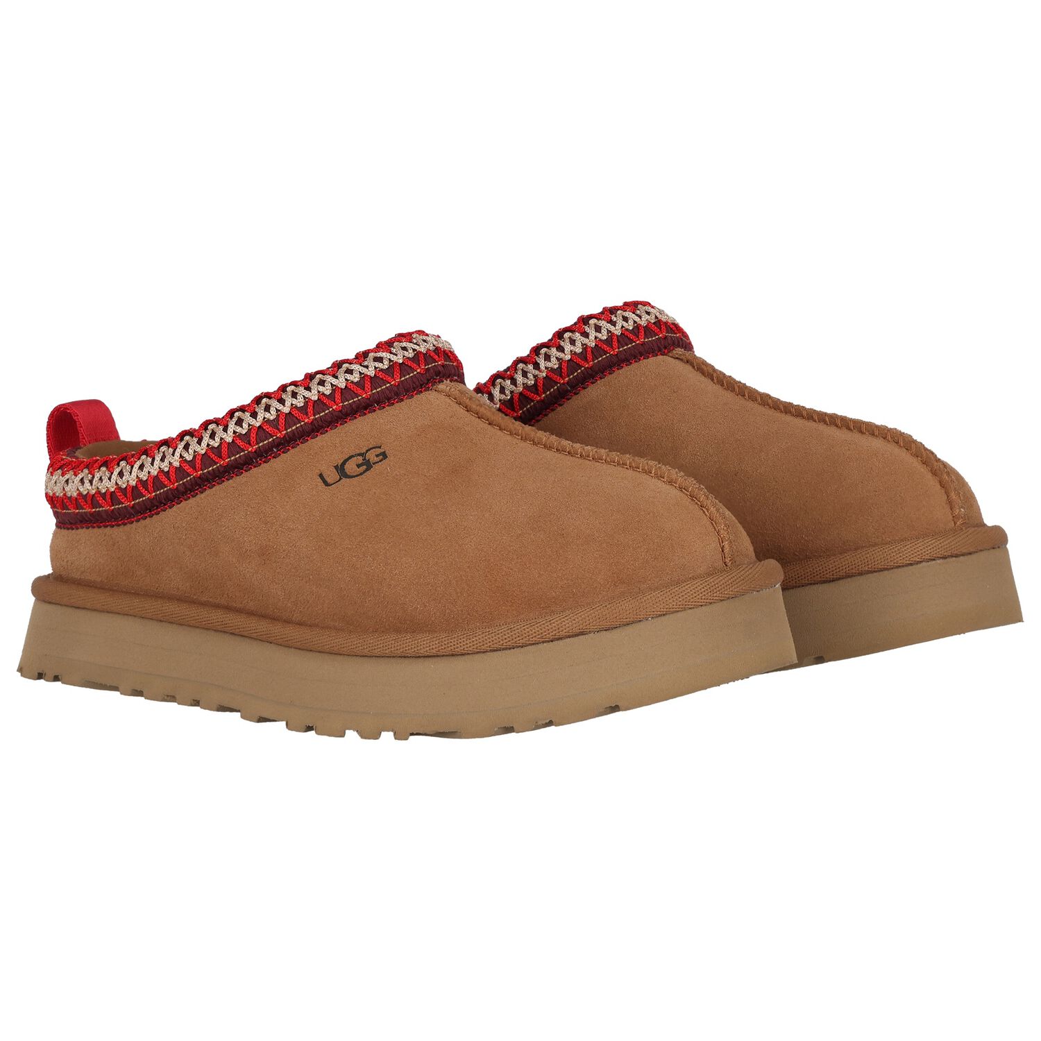Chestnut Brown Tazz Suede Mules, 1, hi-res