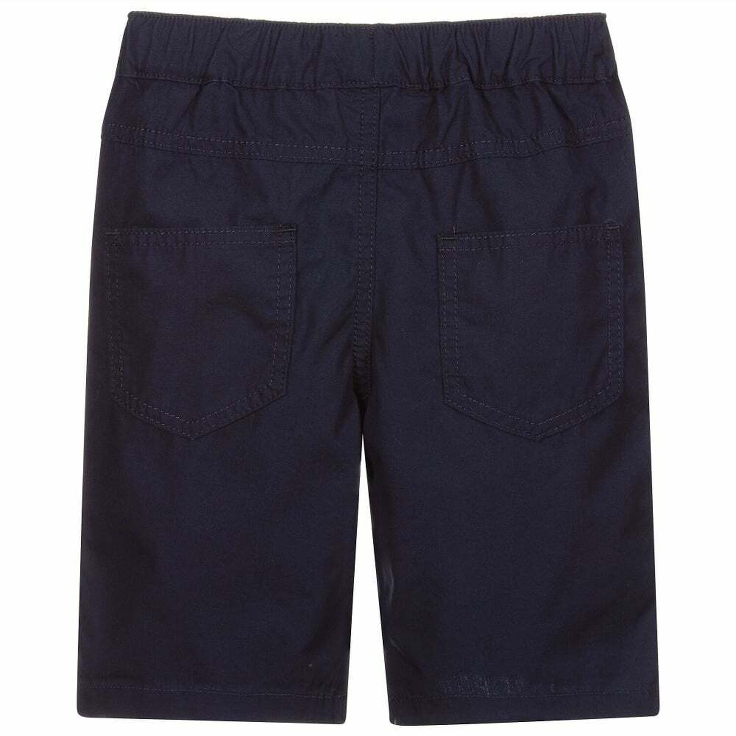 Boys Navy Logo Shorts, 1, hi-res