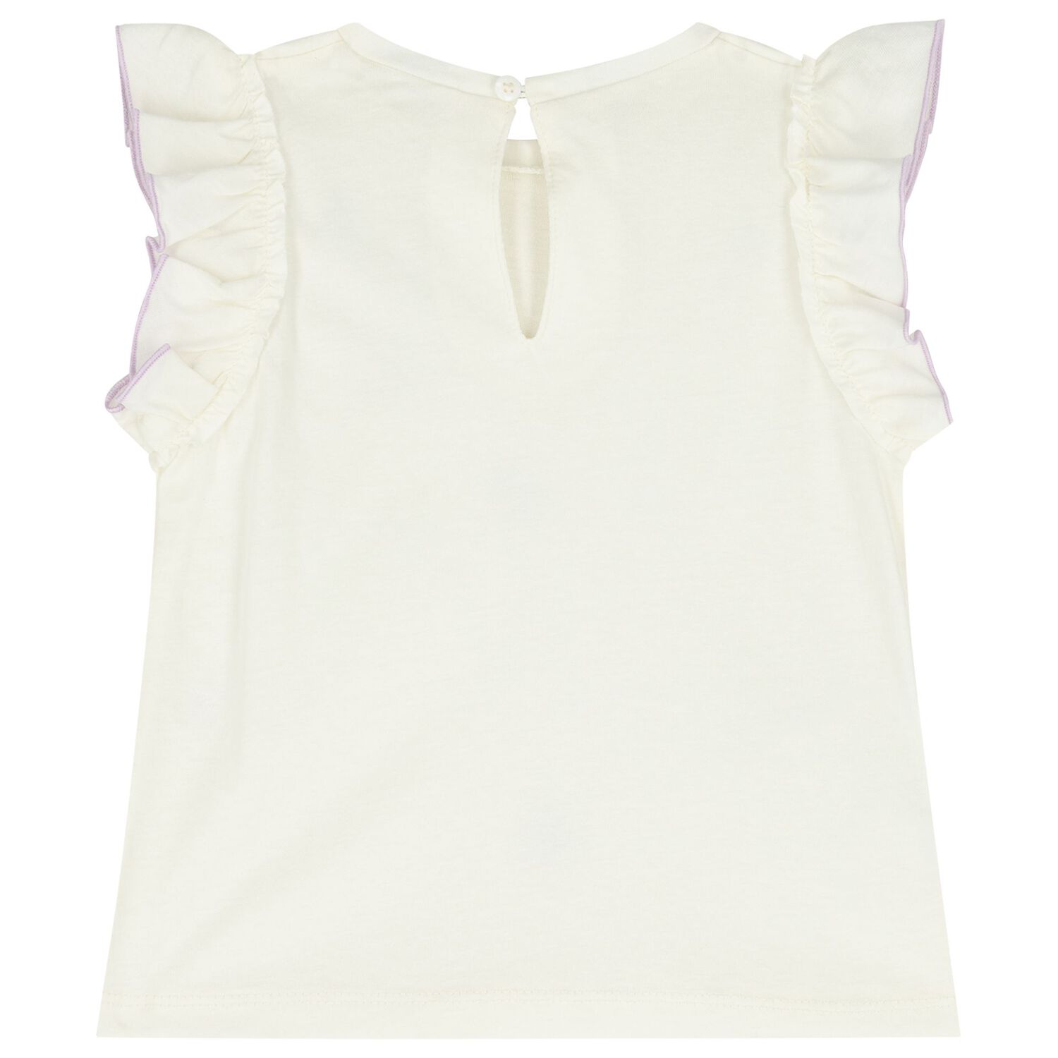 Younger Girls Ivory & Lilac Skirt Set, 2, hi-res