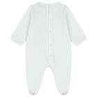 Baby Boys Blue & Gold Logo Babygrow, 3, hi-res