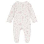 Baby Girls White & Pink Swan Babygrow, 1, hi-res