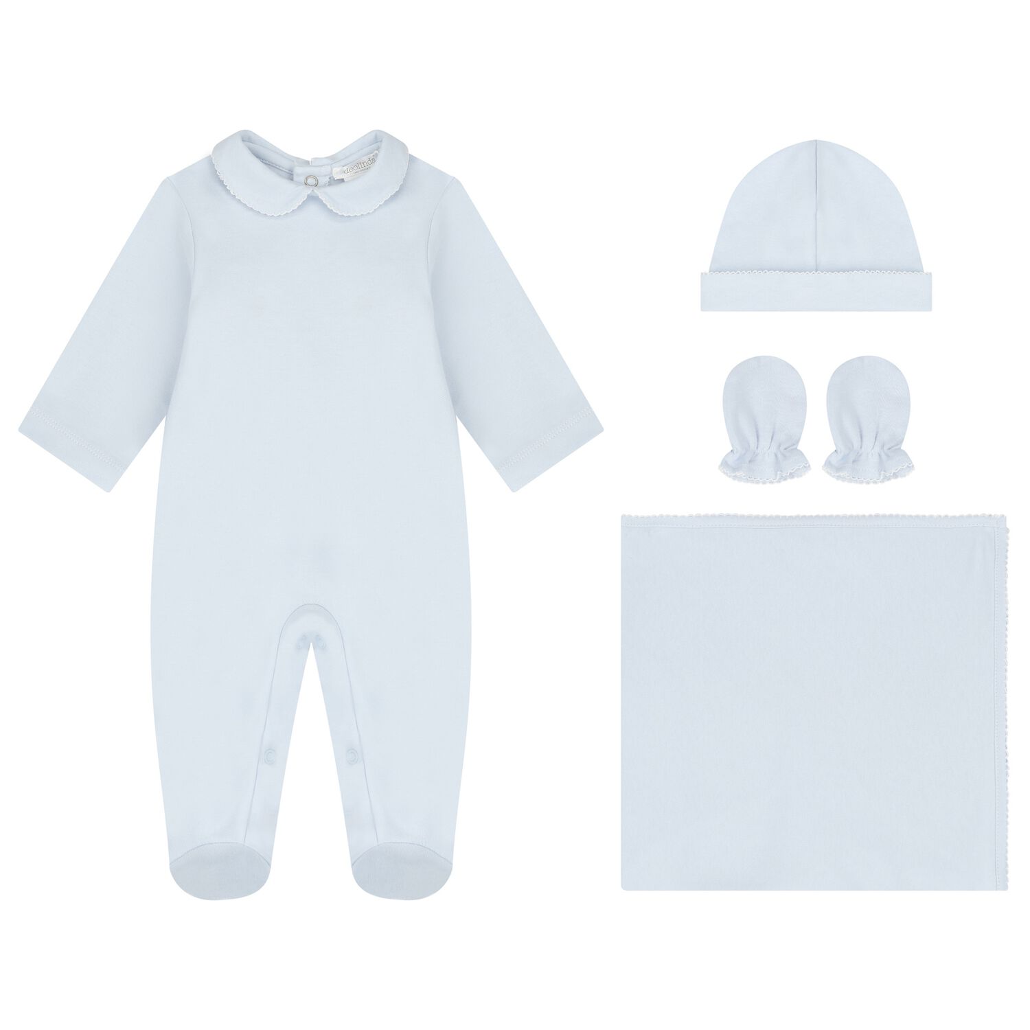 Baby Boys Blue Babygrow Gift Set, 1, hi-res image number null