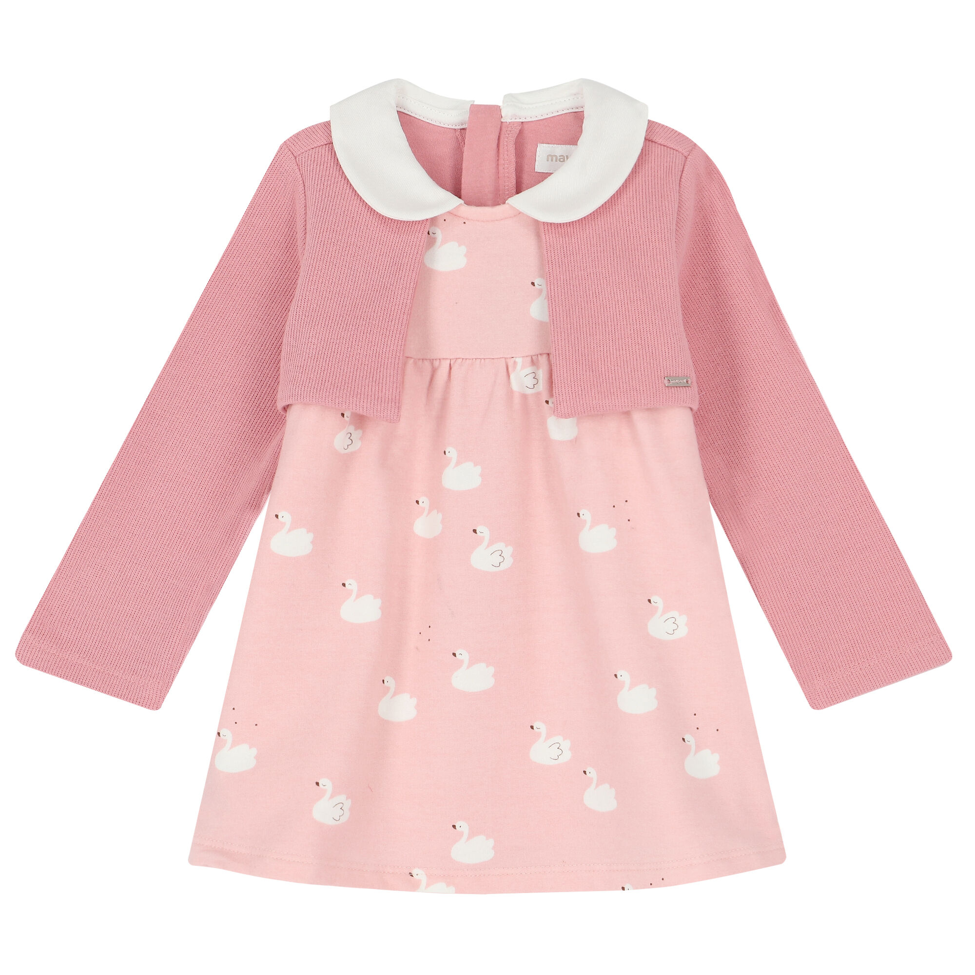 Mayoral Baby Girls Pink Swan Dress Junior Couture Bahrain