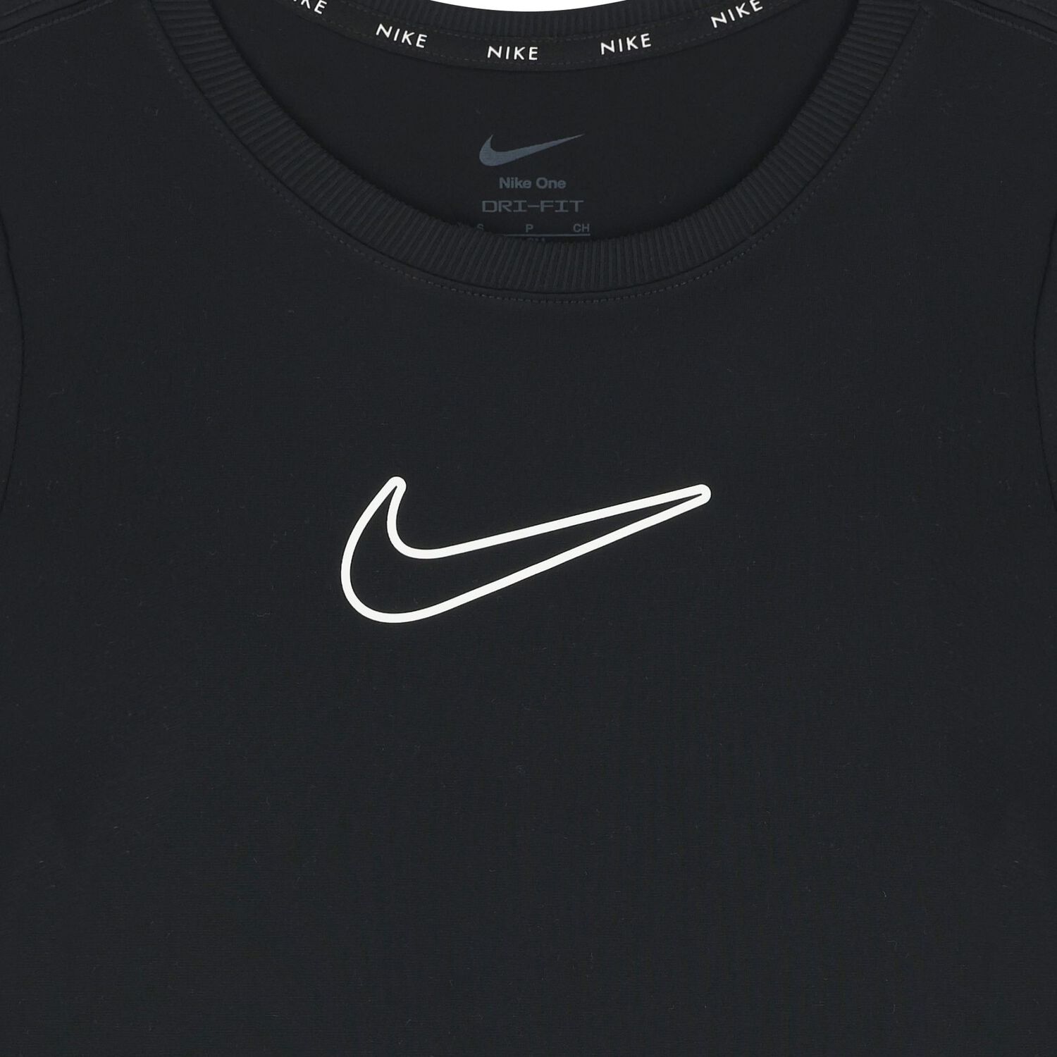 Girls Black Logo T-Shirt, 1, hi-res