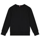 Boys Navy Blue Logo Sweatshirts, 1, hi-res
