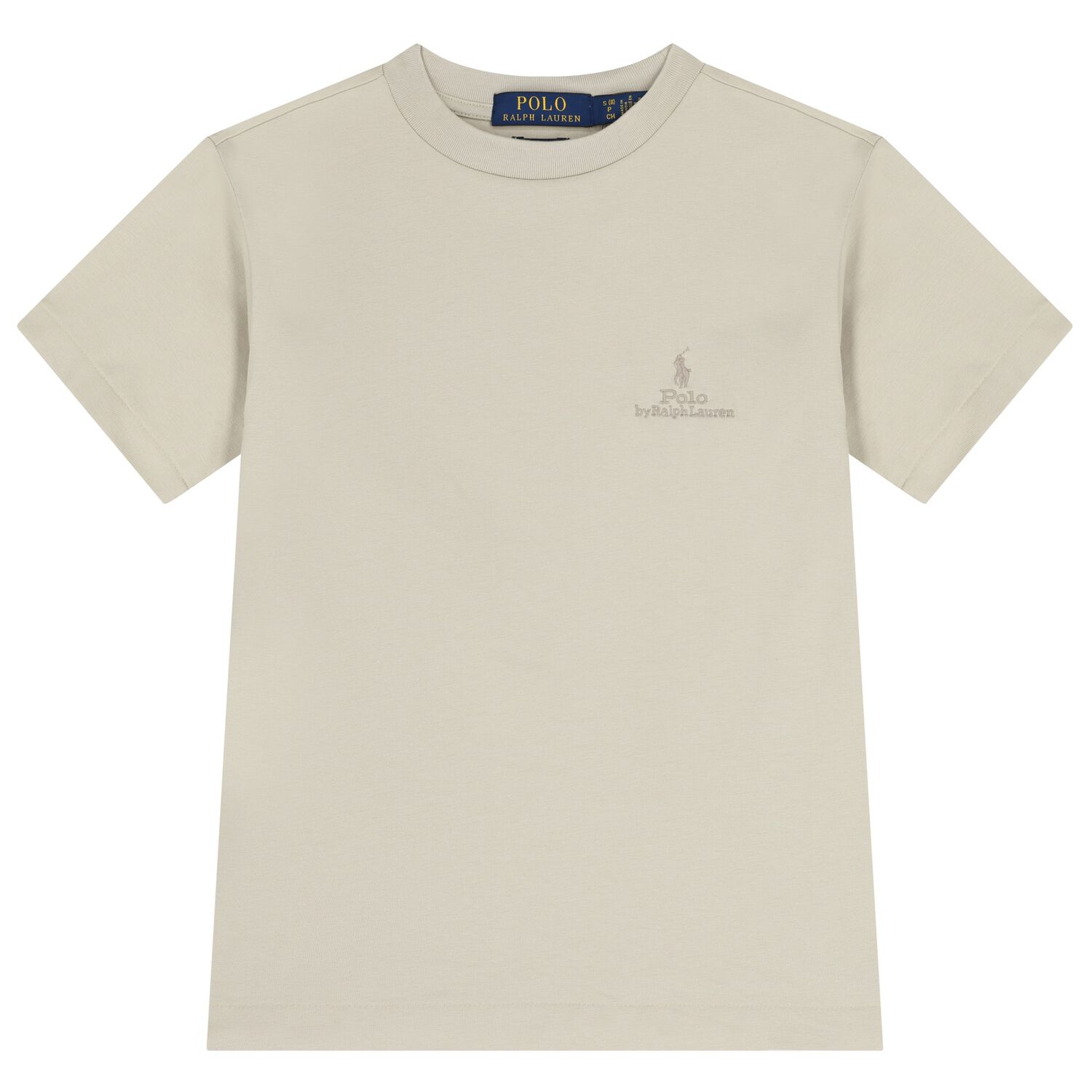 Boys Beige Logo T-Shirt, 1, hi-res
