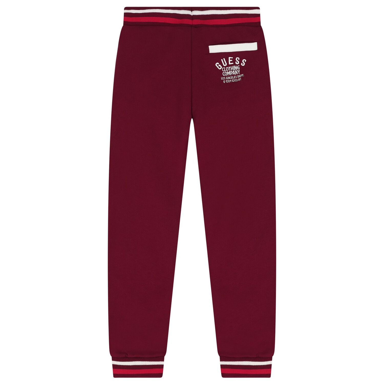 Girls Burgundy Logo Joggers, 1, hi-res